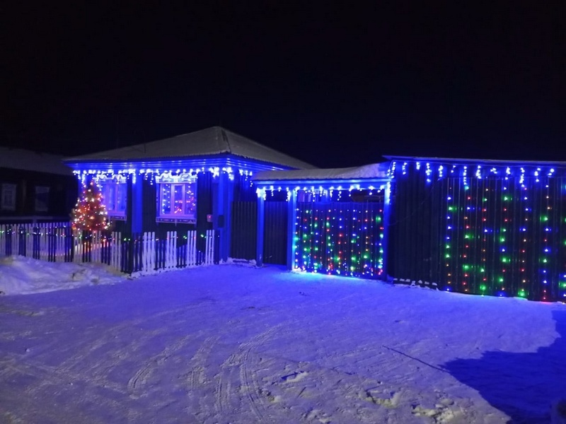 ✨Яркие новогодние огни села Ожогино 🌲.