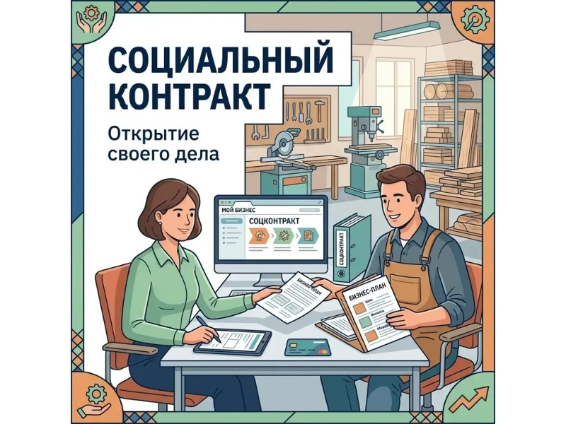 В 2026 году государственная мера поддержки в виде социального контракта на осуществление индивидуальной предпринимательской деятельности продолжает помогать малоимущим семьям.
