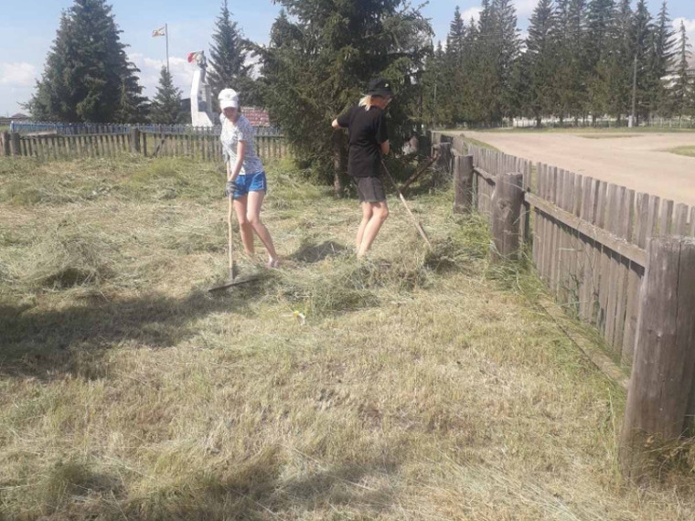 В текущем году большую работу по благоустройству сел округа проводят жители сел, занятые на общественных работах. В текущем году большую работу по благоустройству сел округа проводят жители сел, занятые на общественных работах.