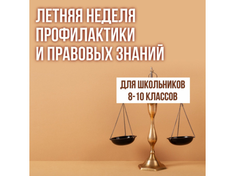 По поручению губернатора Вадима Шумкова в регионе проходит «Летняя неделя профилактики и правовых знаний». По поручению губернатора Вадима Шумкова в регионе проходит «Летняя неделя профилактики и правовых знаний».