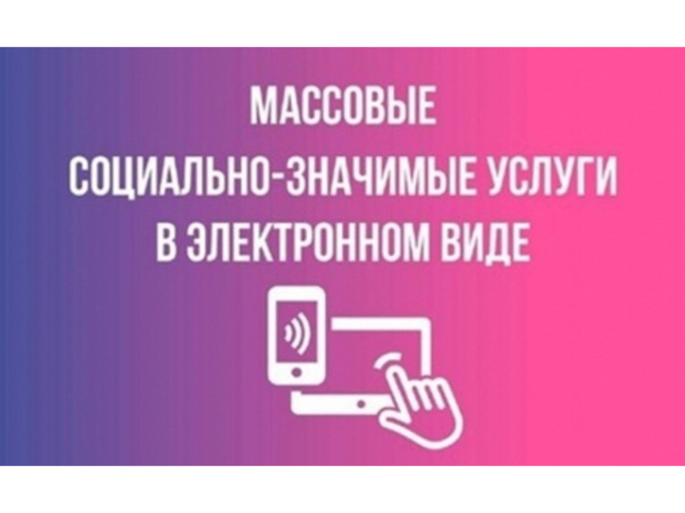 Администрация Шатровского муниципального округа напоминает гражданам о возможности получения массовых социально значимых услуг в электронном виде на Едином портале государственных и муниципальных услуг.